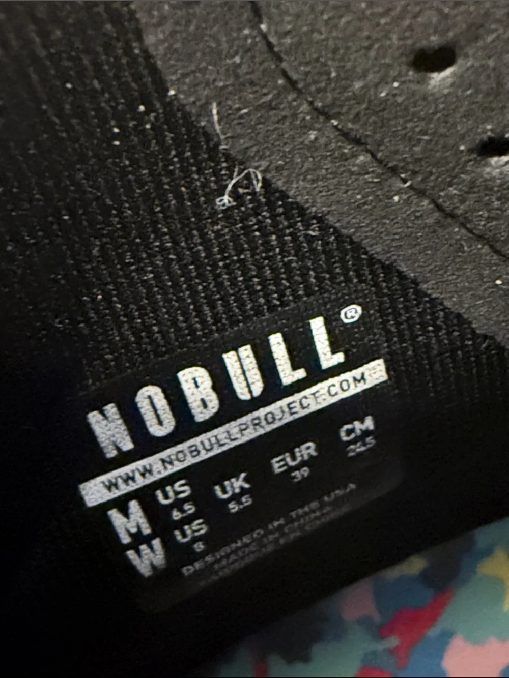 NOBULL unisex black textured high top sneakers lace up wild pride collection